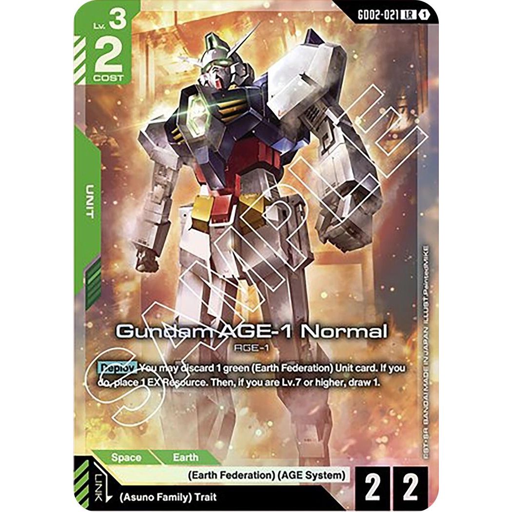 Image for Gundam AGE-1 Normal (GD02-021) (GD02) - Gundam Card Game