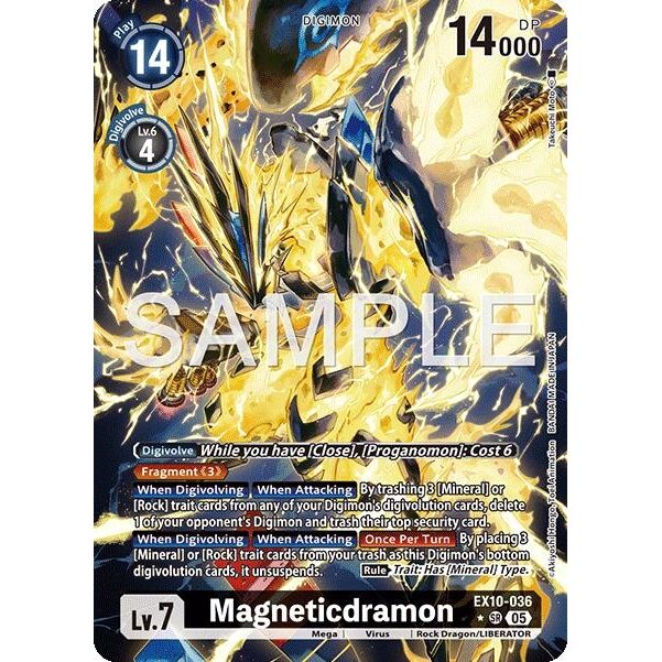 Image for Magneticdramon (Alternate Art) (EX10-036 SR) (EX10) - Digimon Card Game