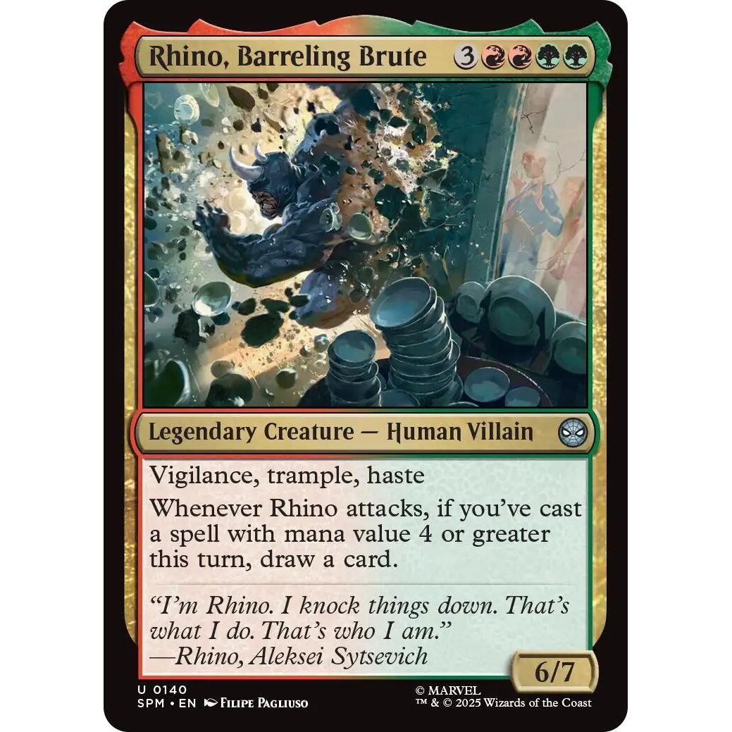 Image for Rhino, Barreling Brute (140) (SPM) - Magic: The Gathering