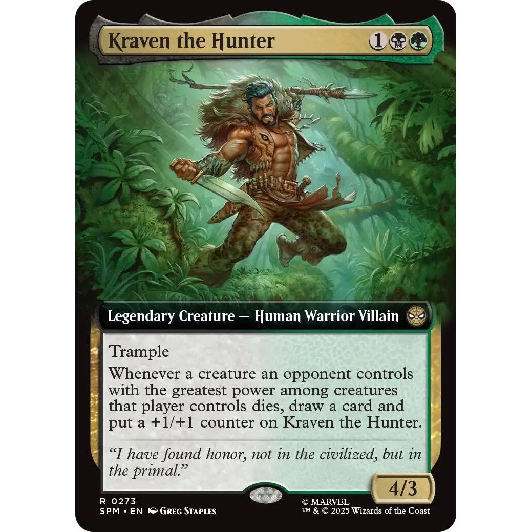 Image for Kraven the Hunter (Extended Art) (273) (SPM) - Magic: The Gathering