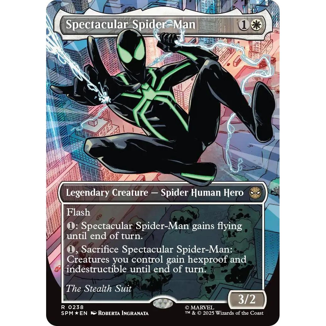 Image for Spectacular Spider-Man (0238) (Borderless) (Textured Foil) (238) (SPM) - Magic: The Gathering