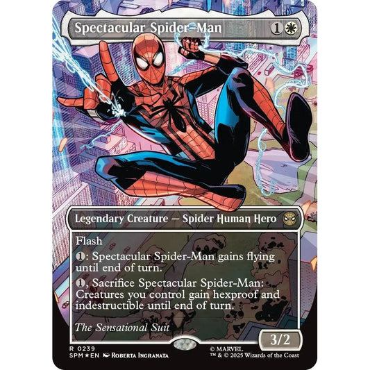 Image for Spectacular Spider-Man (0239) (Borderless) (Textured Foil) (239) (SPM) - Magic: The Gathering