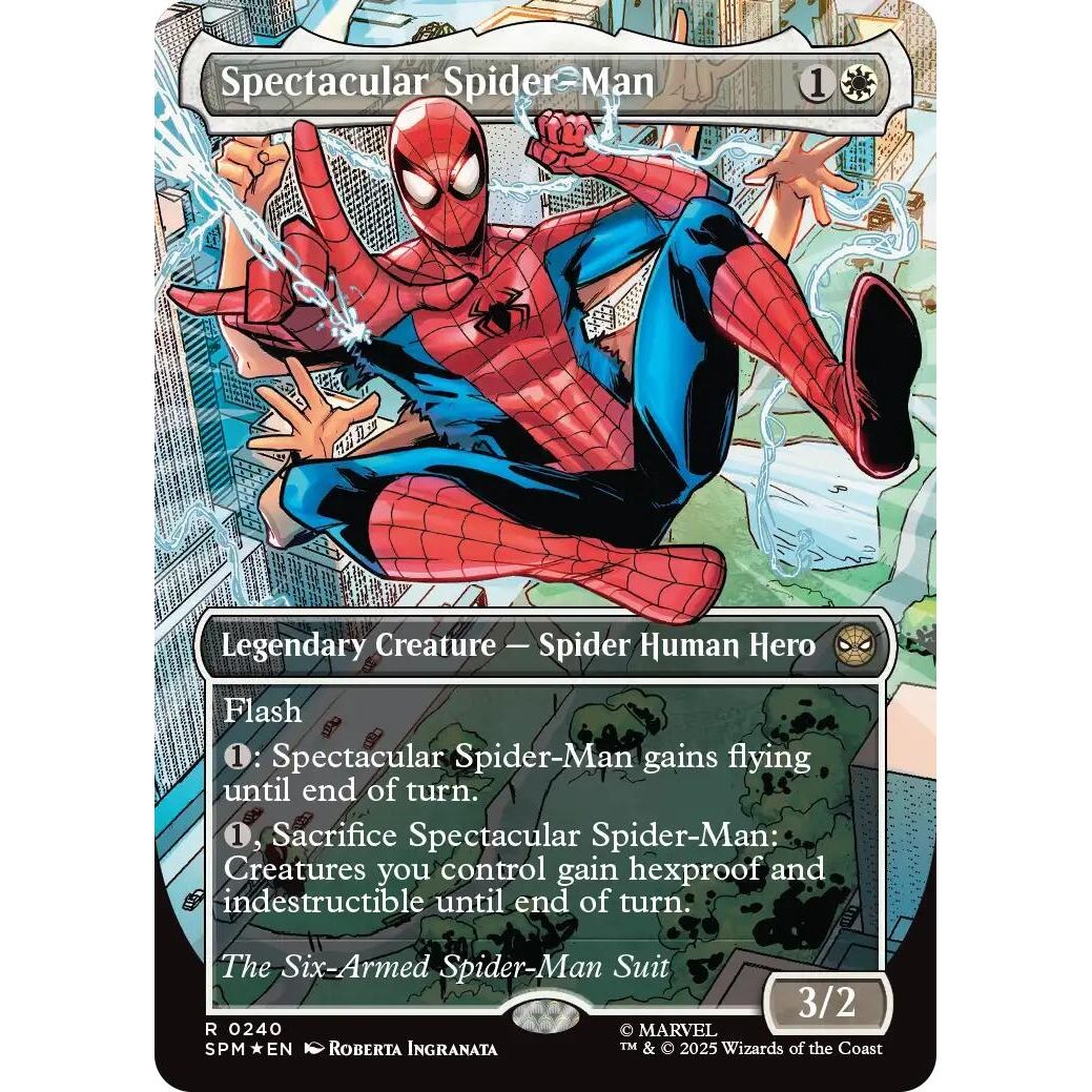 Image for Spectacular Spider-Man (0240) (Borderless) (Textured Foil) (240) (SPM) - Magic: The Gathering