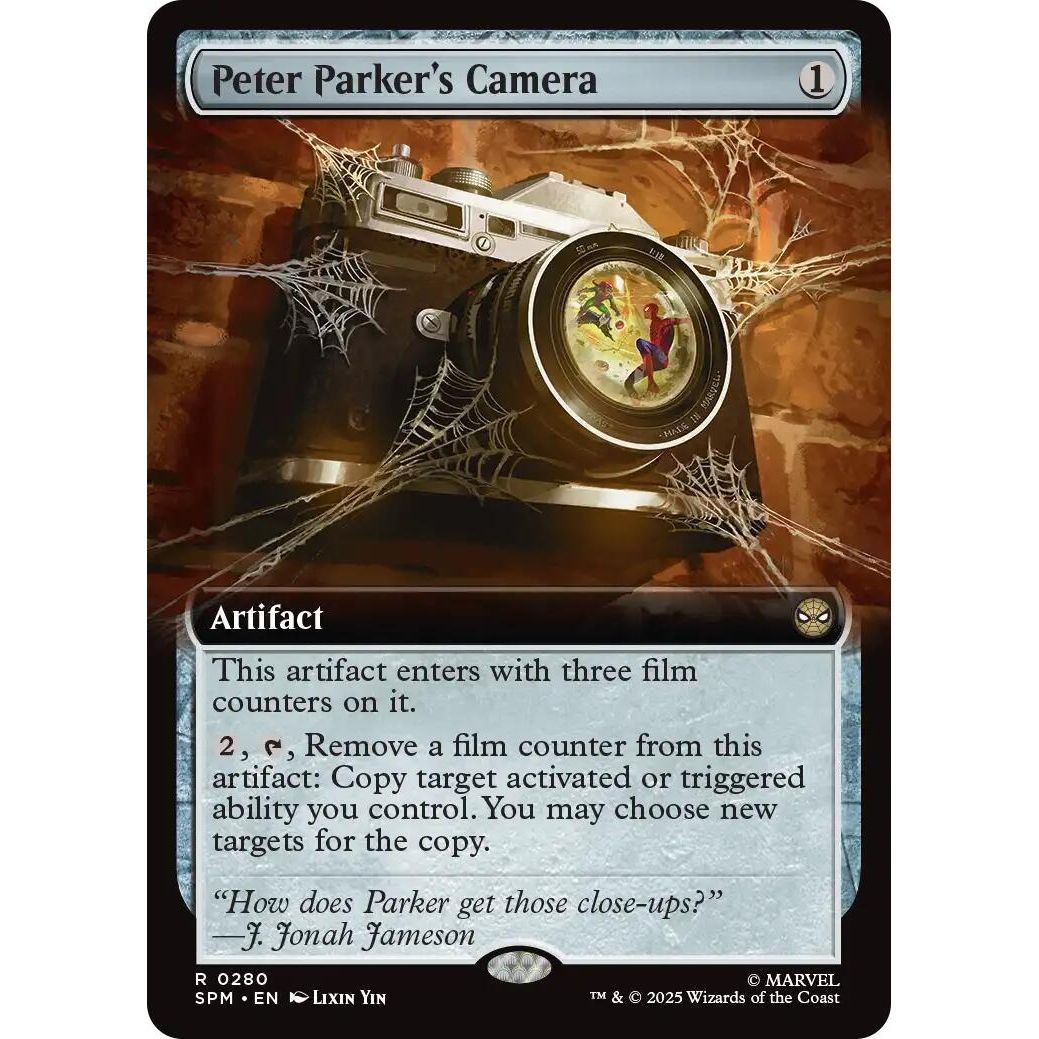 Image for Peter Parker's Camera (Extended Art) (280) (SPM) - Magic: The Gathering