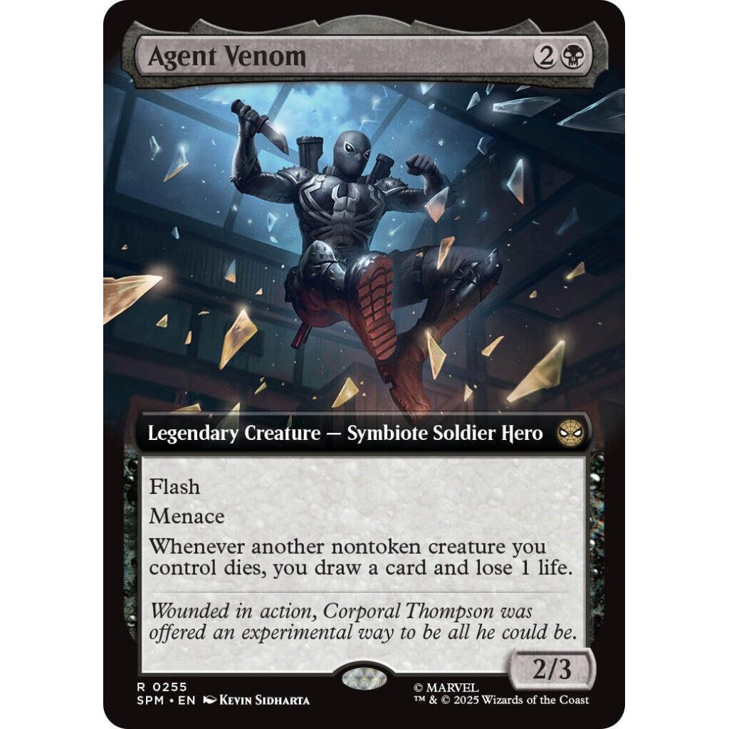 Image for Agent Venom (Extended Art) (255) (SPM) - Magic: The Gathering