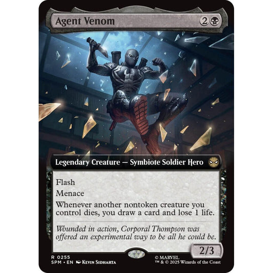 Image for Agent Venom (Extended Art) (255) (SPM) - Magic: The Gathering