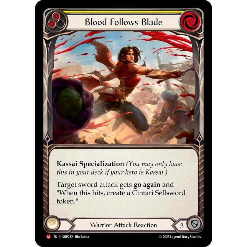 Image for Blood Follows Blade (SUP252) (SUP) - Flesh and Blood TCG
