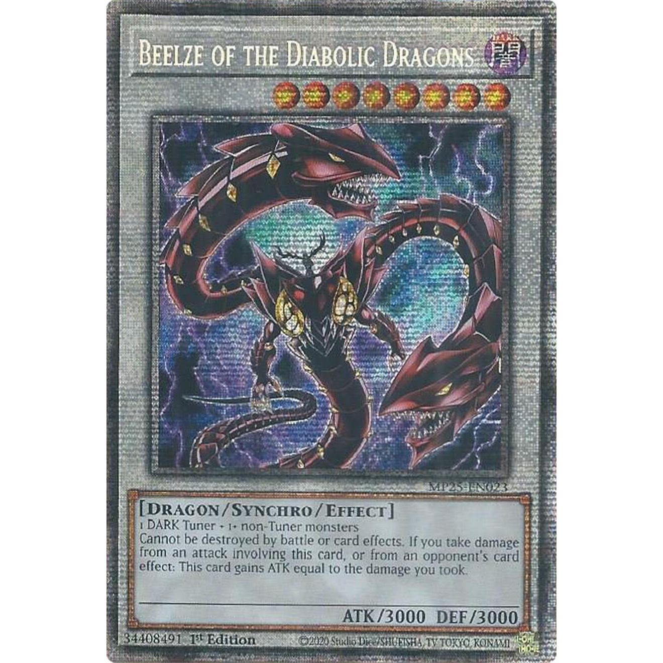 Image for Beelze of the Diabolic Dragons (MP25-EN023) (MP25) - YuGiOh