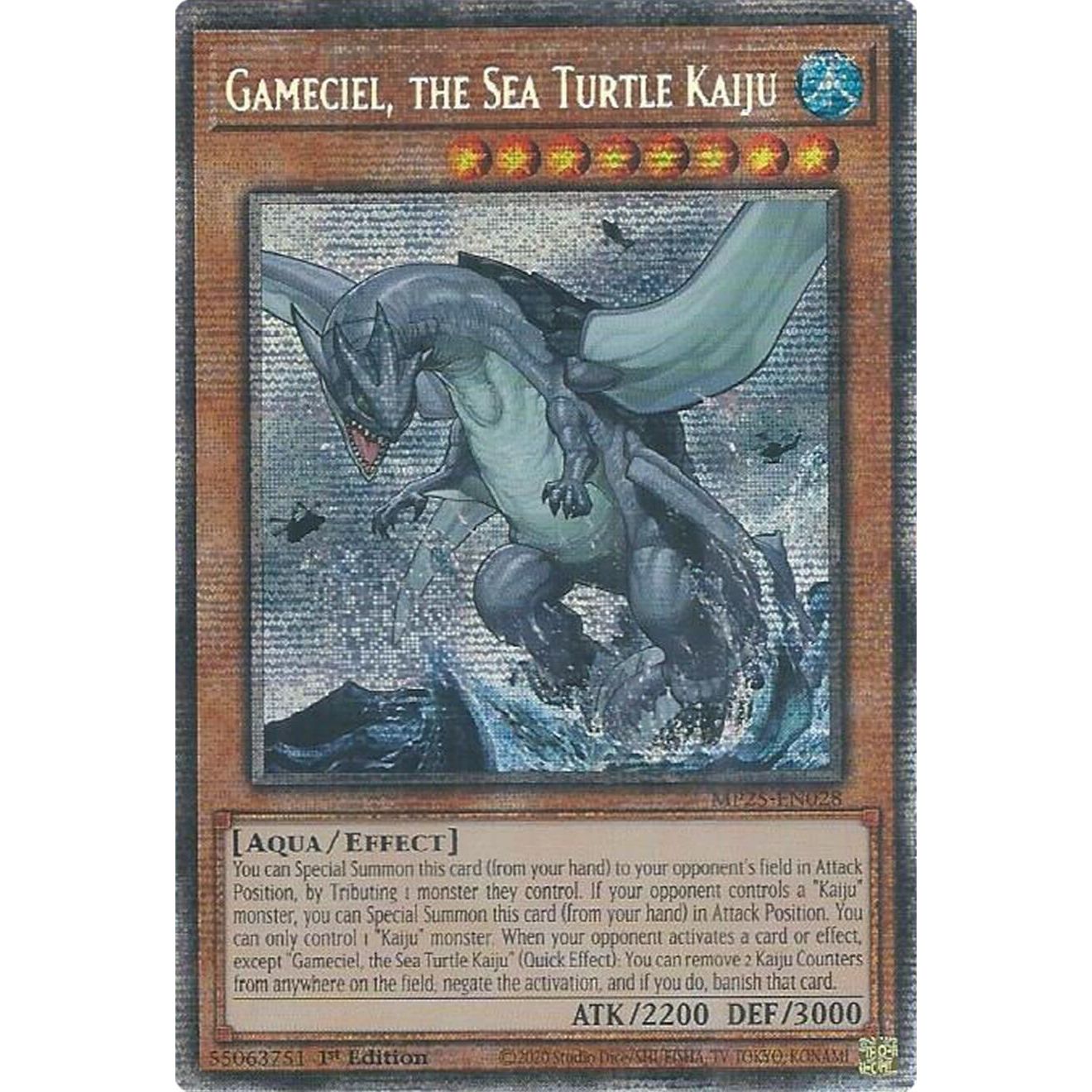 Image for Gameciel, the Sea Turtle Kaiju (MP25-EN028) (MP25) - YuGiOh