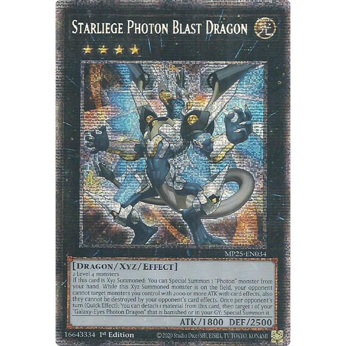 Image for Starliege Photon Blast Dragon (MP25-EN034) (MP25) - YuGiOh