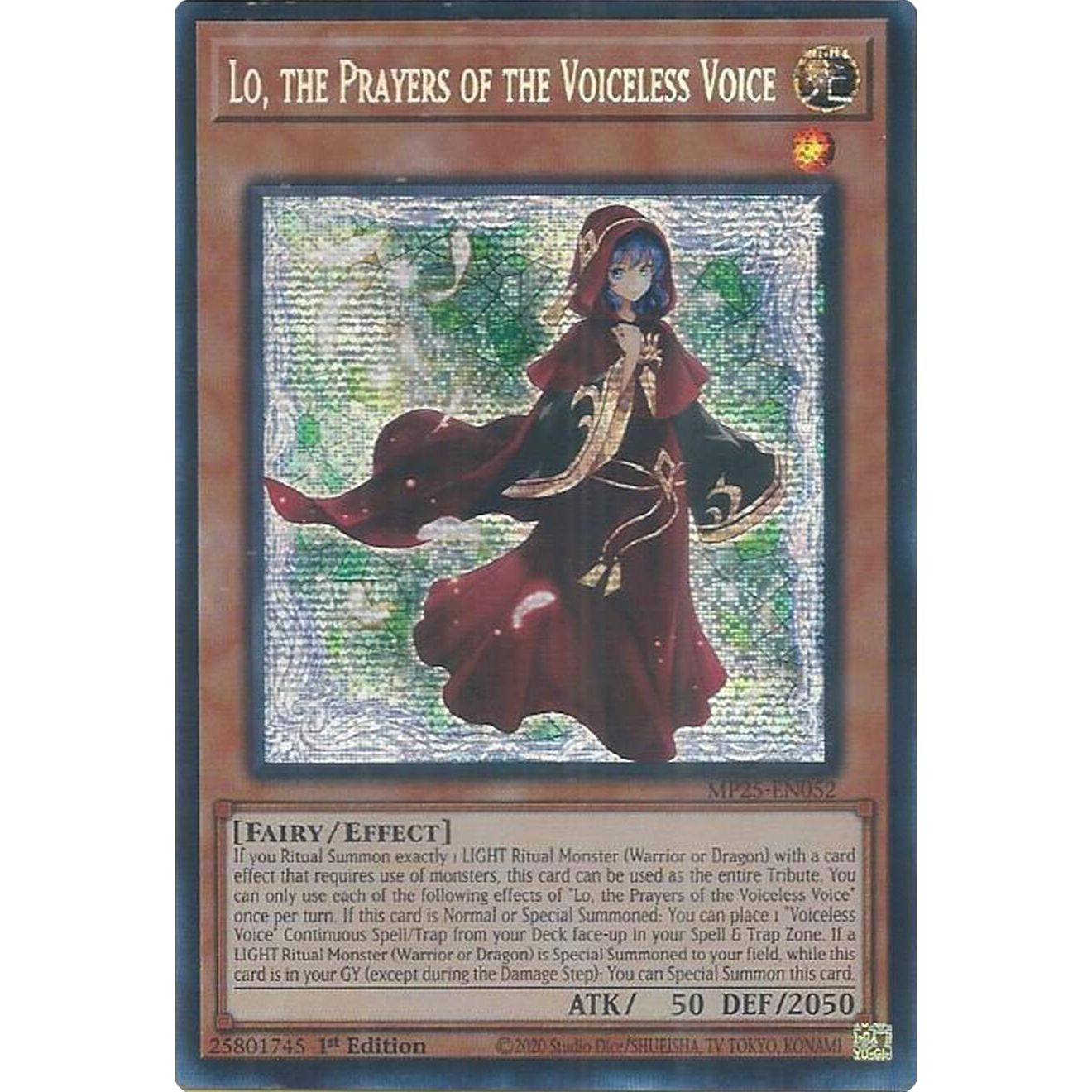 Image for Lo, the Prayers of the Voiceless Voice (MP25-EN052) (MP25) - YuGiOh