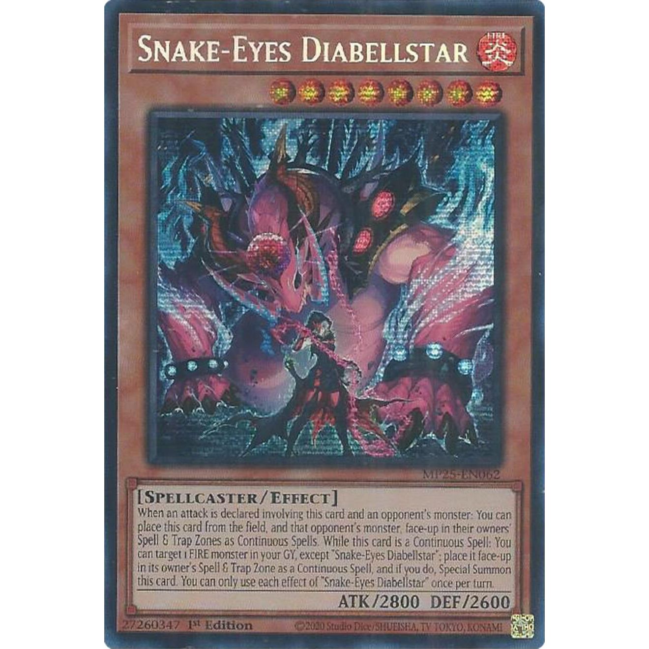 Image for Snake-Eyes Diabellstar (MP25-EN062) (MP25) - YuGiOh