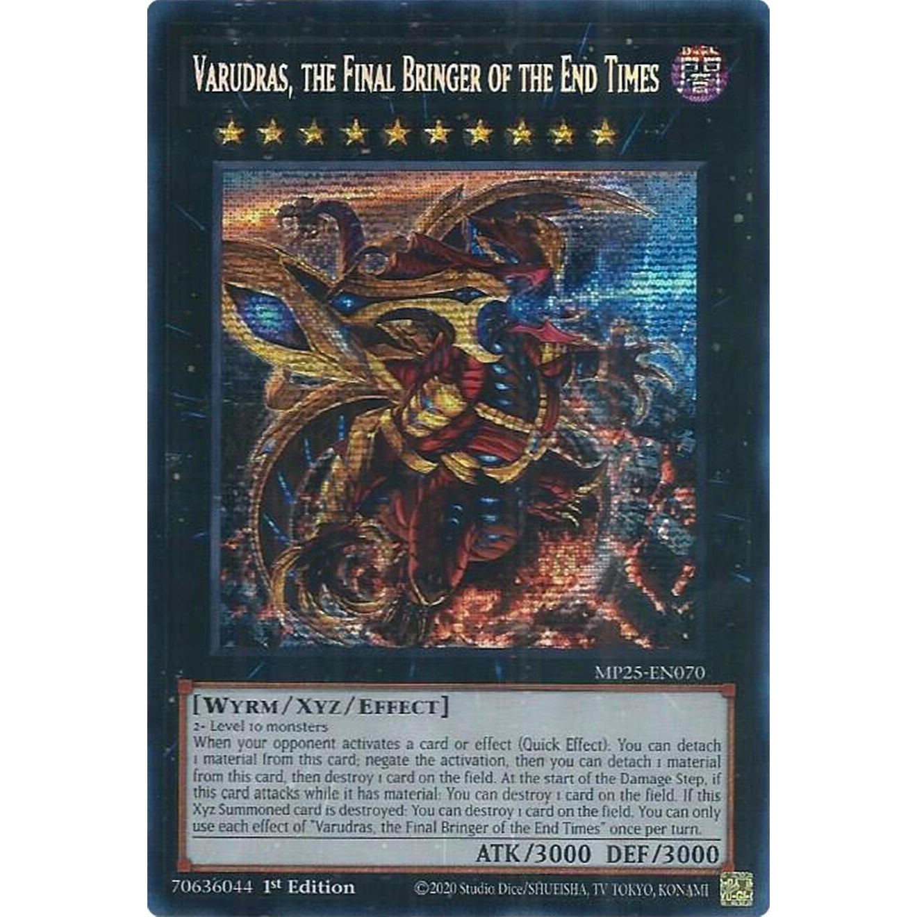 Image for Varudras, the Final Bringer of the End Times (MP25-EN070) (MP25) - YuGiOh