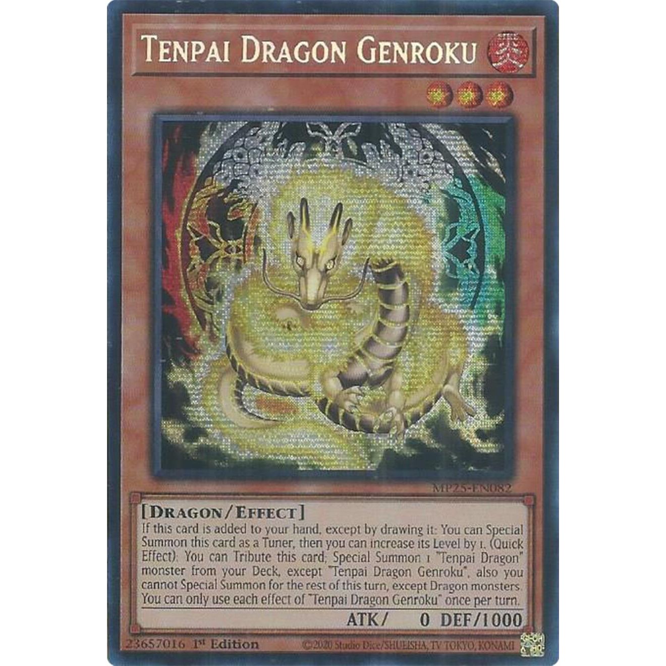 Image for Tenpai Dragon Genroku (MP25-EN082) (MP25) - YuGiOh
