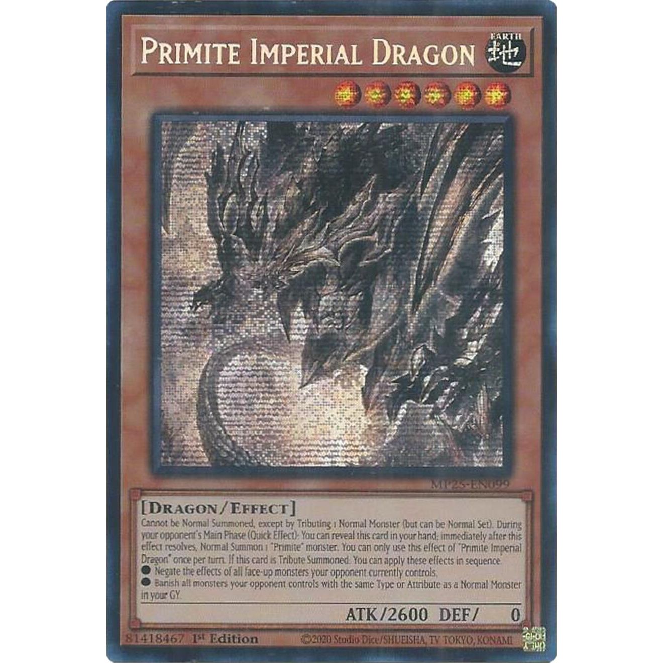 Image for Primite Imperial Dragon (MP25-EN099) (MP25) - YuGiOh