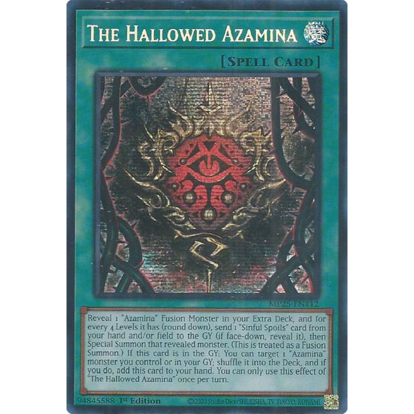 Image for The Hallowed Azamina (MP25-EN112) (MP25) - YuGiOh