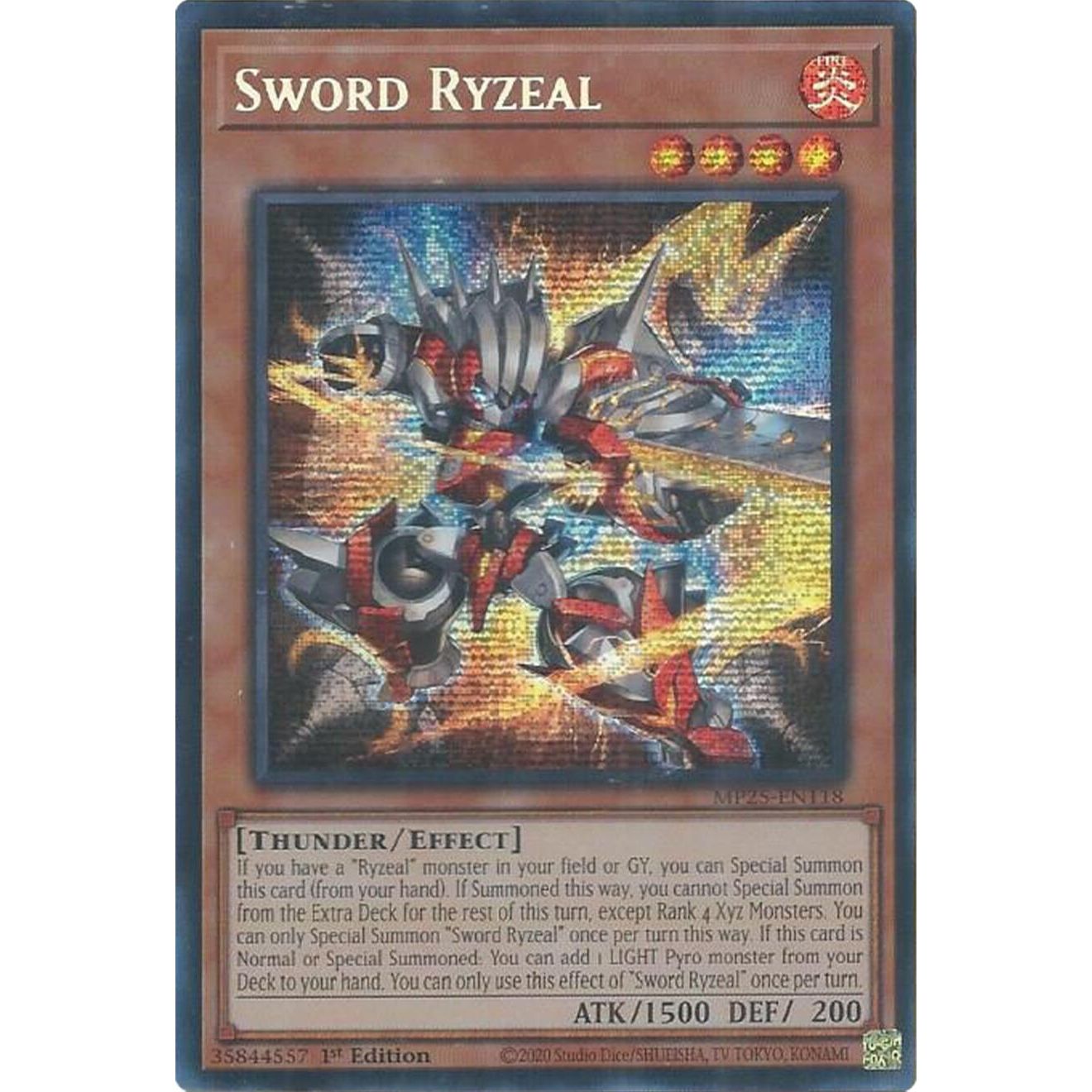 Image for Sword Ryzeal (MP25-EN118) (MP25) - YuGiOh