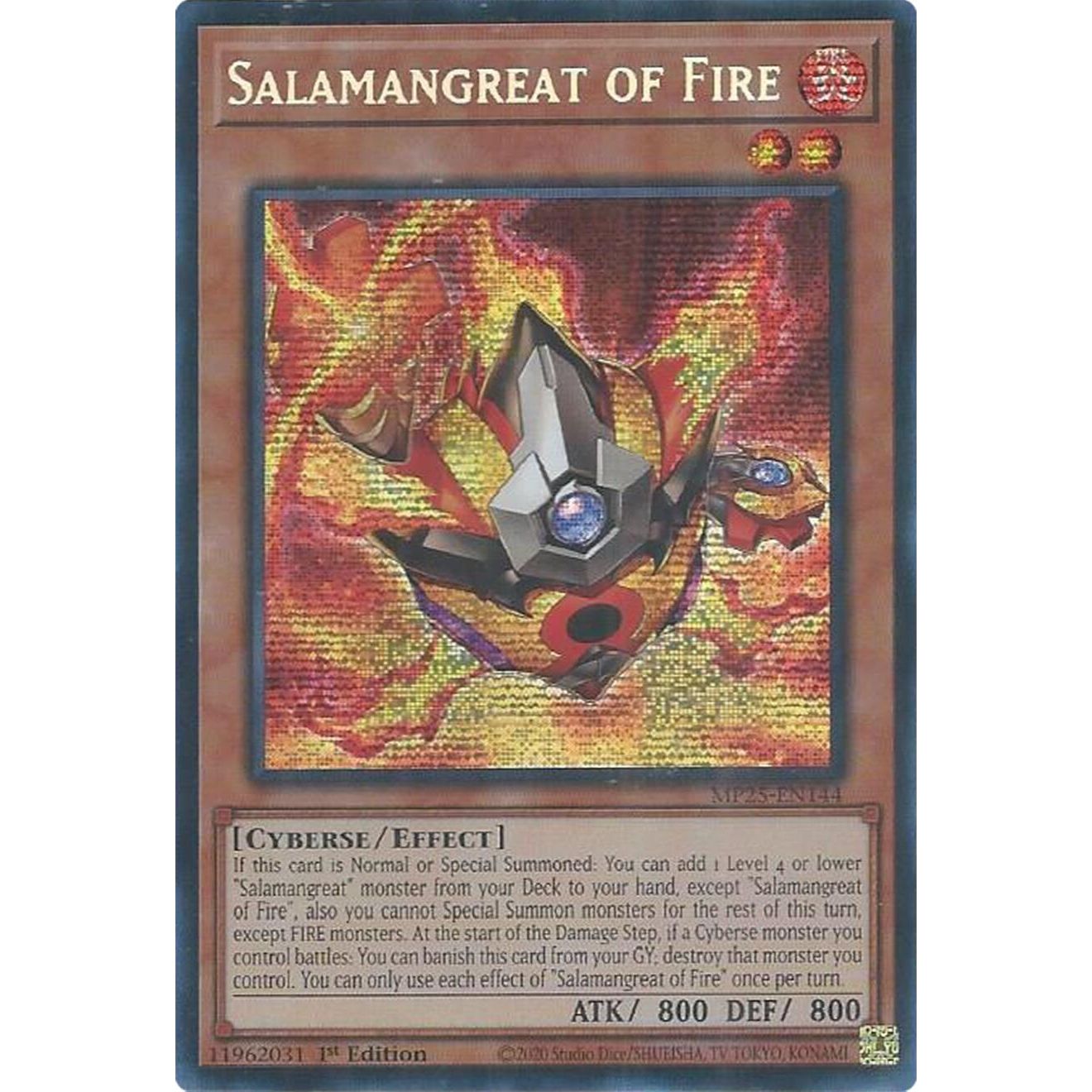 Image for Salamangreat of Fire (MP25-EN144) (MP25) - YuGiOh