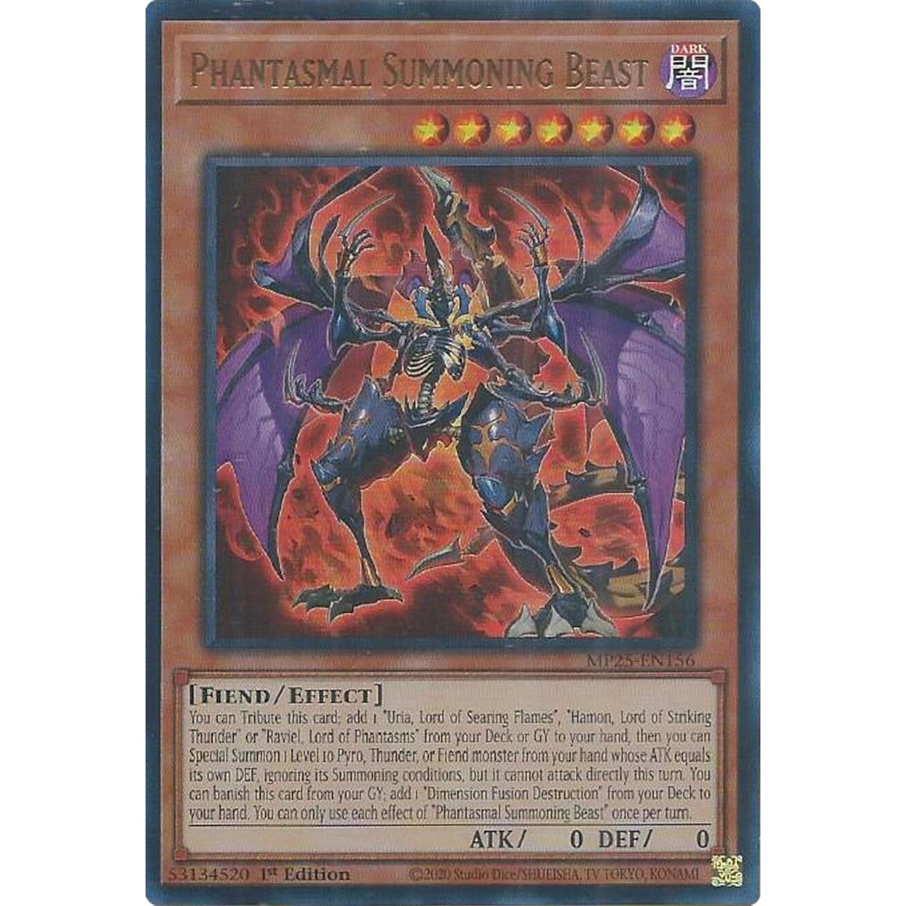 Image for Phantasmal Summoning Beast (MP25-EN156) (MP25) - YuGiOh