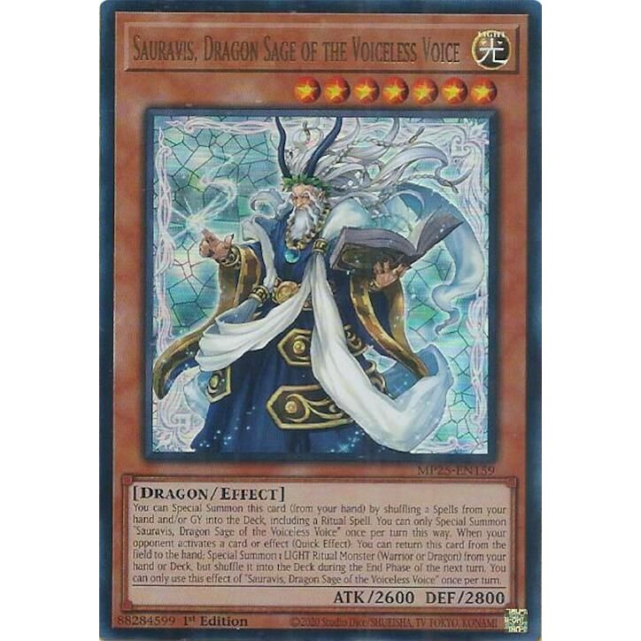 Image for Sauravis, Dragon Sage of the Voiceless Voice (MP25-EN159) (MP25) - YuGiOh