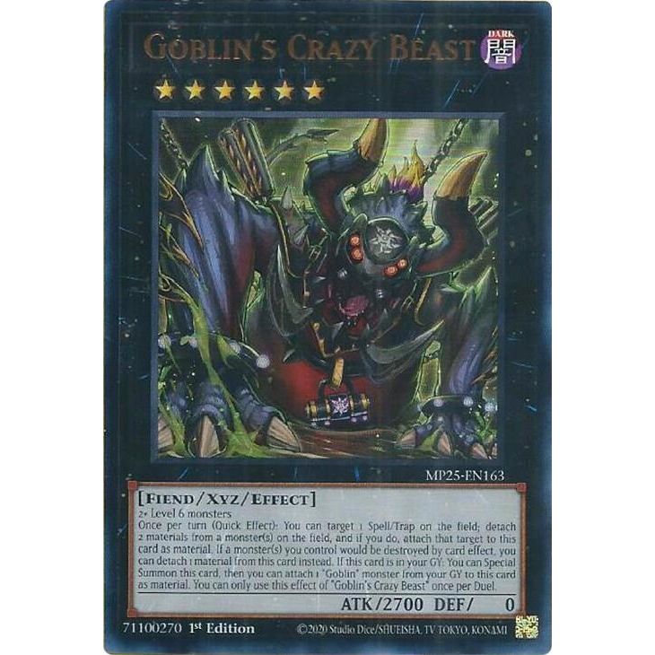 Image for Goblin's Crazy Beast (MP25-EN163) (MP25) - YuGiOh