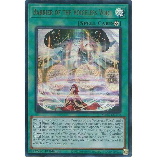 Image for Barrier of the Voiceless Voice (MP25-EN170) (MP25) - YuGiOh