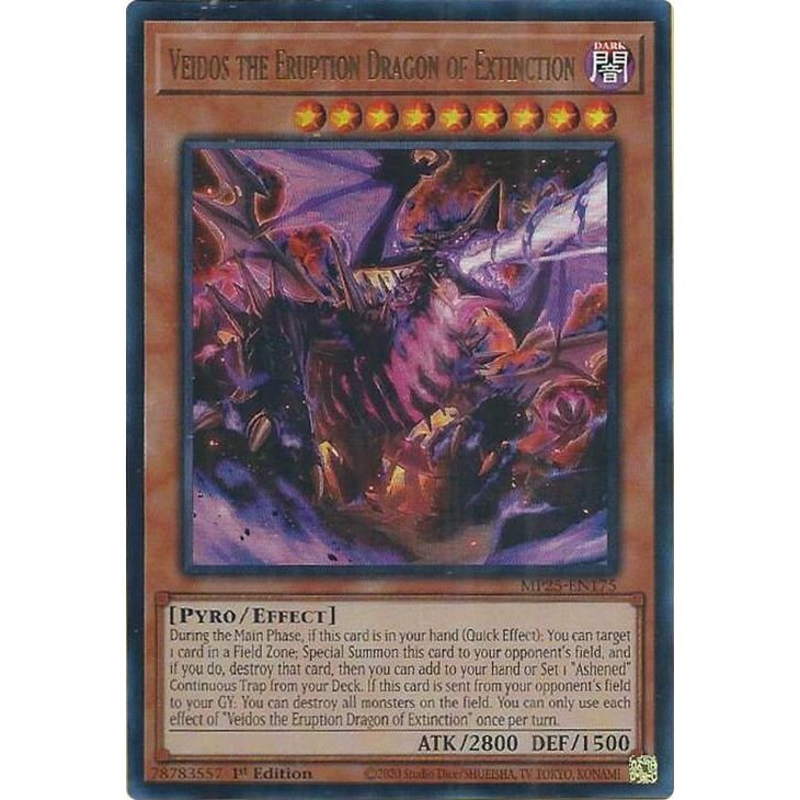 Image for Veidos the Eruption Dragon of Extinction (MP25-EN175) (MP25) - YuGiOh
