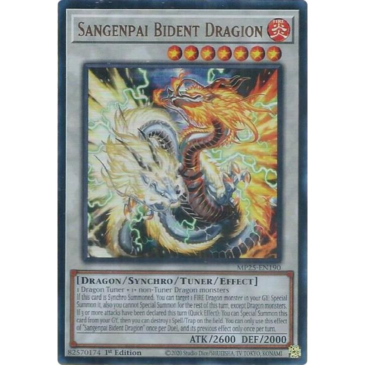 Image for Sangenpai Bident Dragion (MP25-EN190) (MP25) - YuGiOh