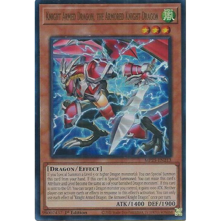 Image for Knight Armed Dragon, the Armored Knight Dragon (MP25-EN213) (MP25) - YuGiOh