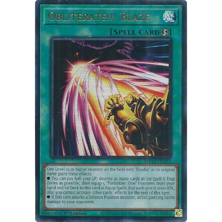 Image for Obliterate!!! Blaze (MP25-EN225) (MP25) - YuGiOh