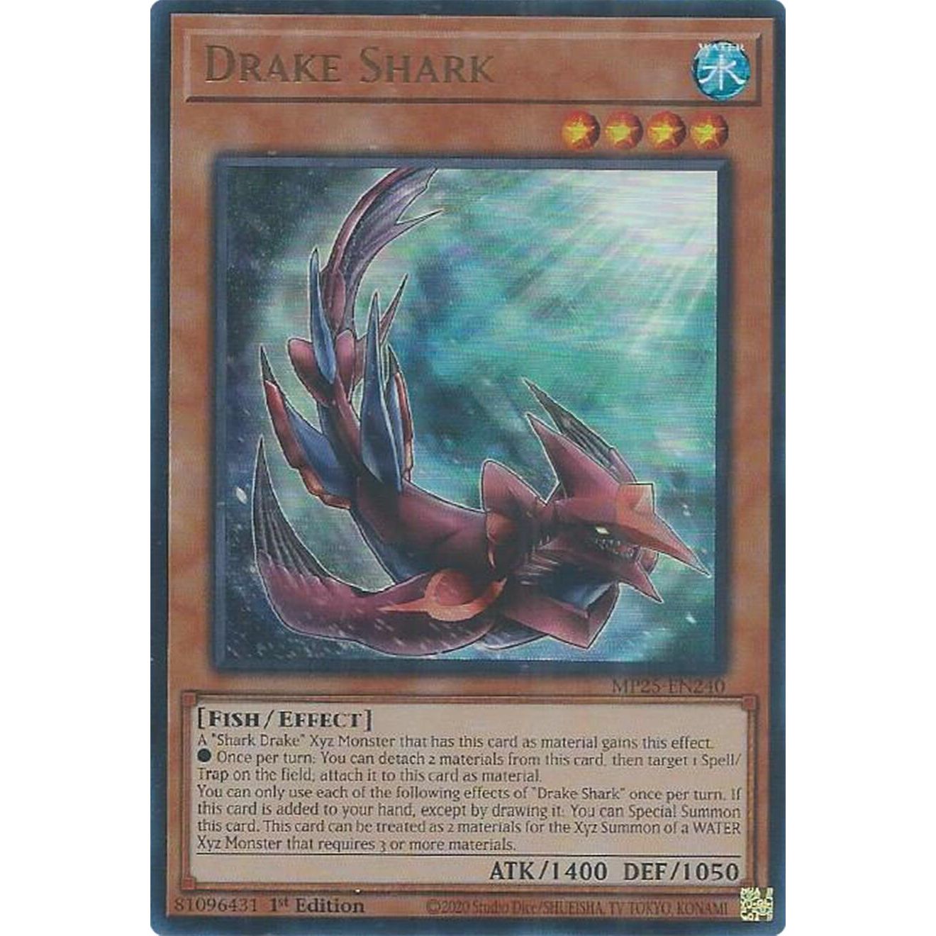 Image for Drake Shark (MP25-EN240) (MP25) - YuGiOh
