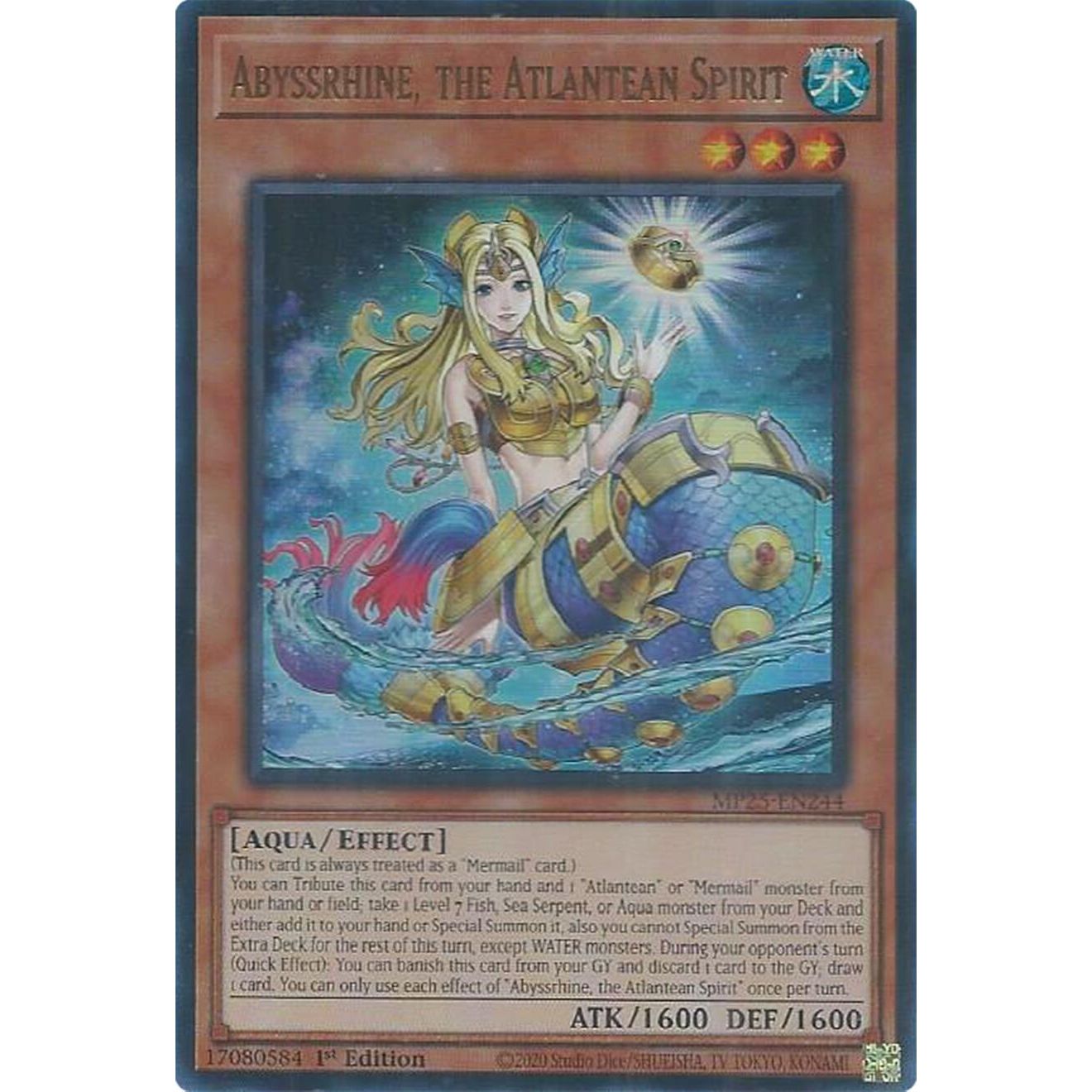 Image for Abyssrhine, the Atlantean Spirit (MP25-EN244) (MP25) - YuGiOh