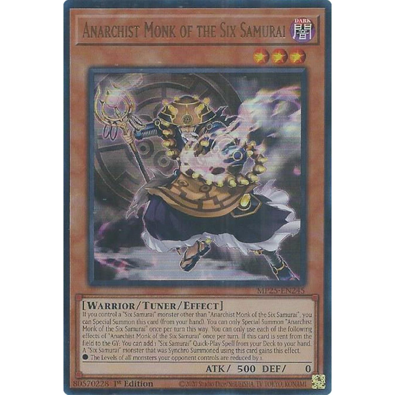 Image for Anarchist Monk of the Six Samurai (MP25-EN245) (MP25) - YuGiOh