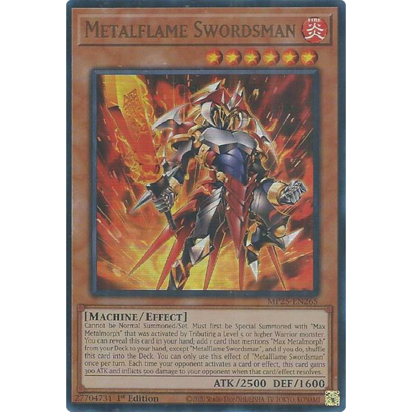 Image for Metalflame Swordsman (MP25-EN265) (MP25) - YuGiOh