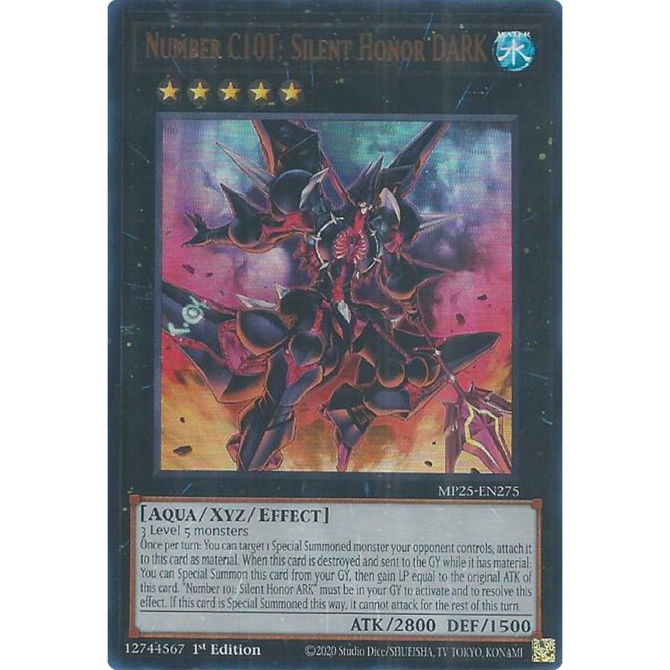 Image for Number C101: Silent Honor DARK (MP25-EN275) (MP25) - YuGiOh