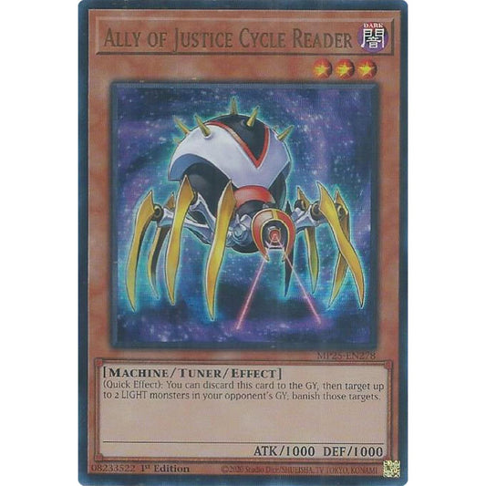 Image for Ally of Justice Cycle Reader (MP25-EN278) (MP25) - YuGiOh