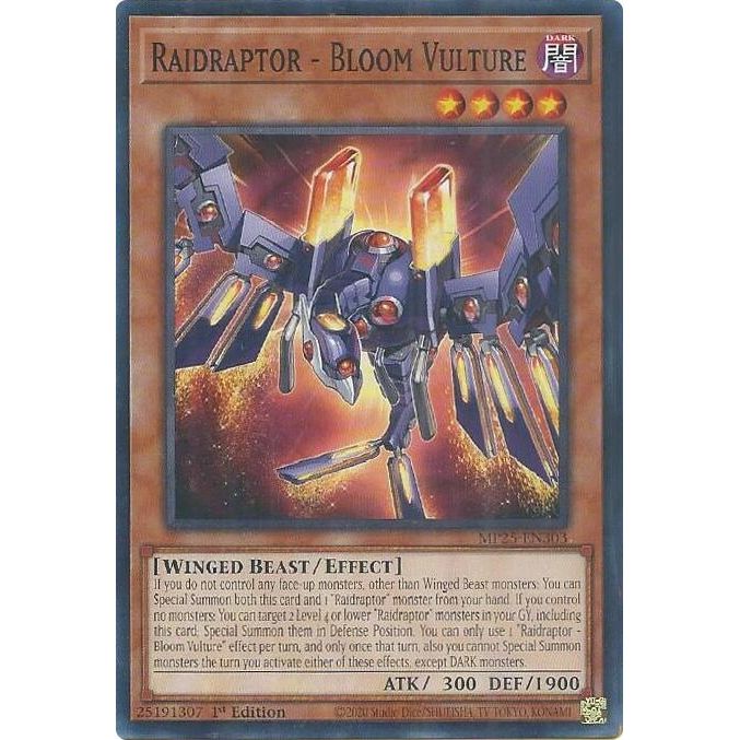 Image for Raidraptor - Bloom Vulture (MP25-EN303) (MP25) - YuGiOh