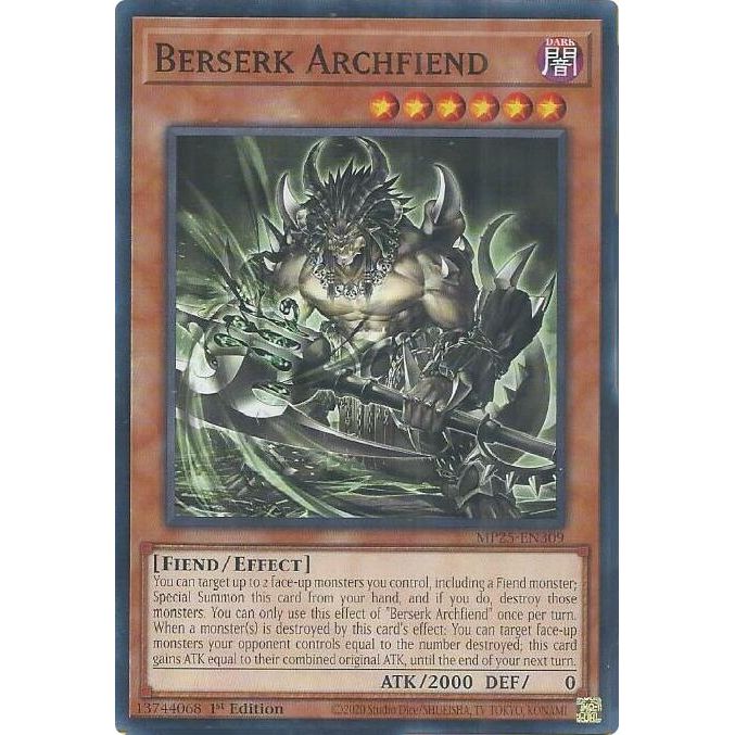 Image for Berserk Archfiend (MP25-EN309) (MP25) - YuGiOh