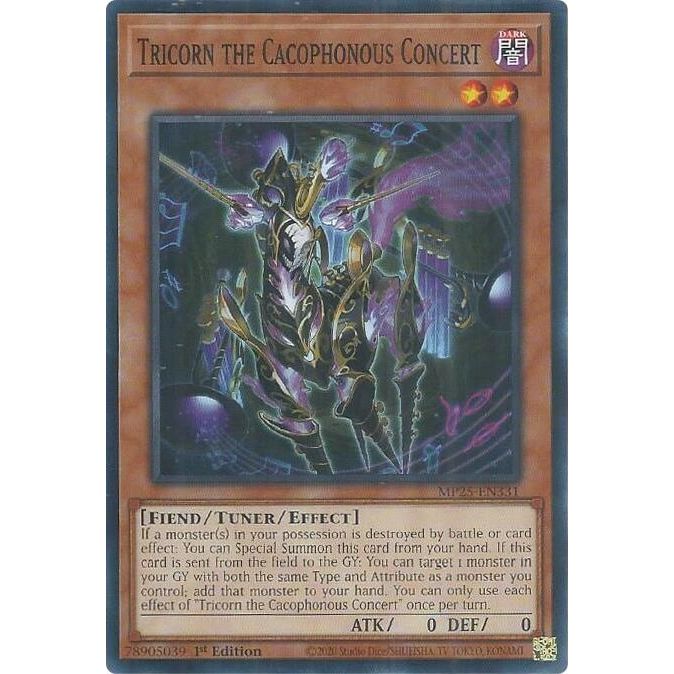 Image for Tricorn the Cacophonous Concert (MP25-EN331) (MP25) - YuGiOh