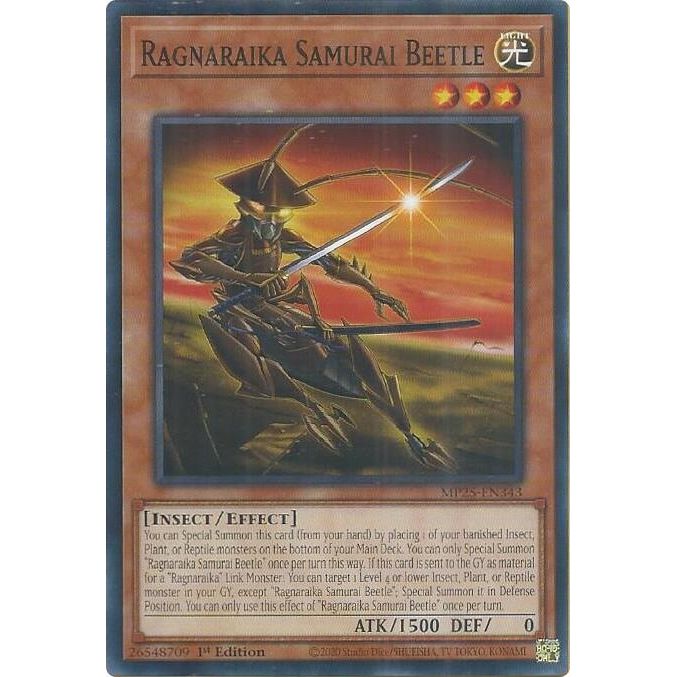 Image for Ragnaraika Samurai Beetle (MP25-EN343) (MP25) - YuGiOh