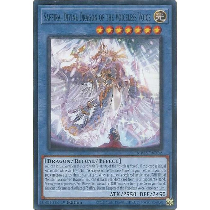 Image for Saffira, Divine Dragon of the Voiceless Voice (MP25-EN352) (MP25) - YuGiOh