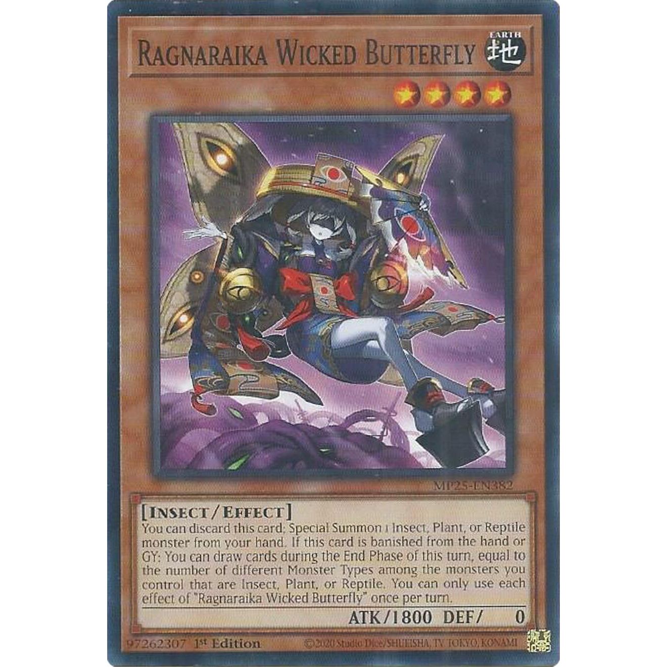 Image for Ragnaraika Wicked Butterfly (MP25-EN382) (MP25) - YuGiOh