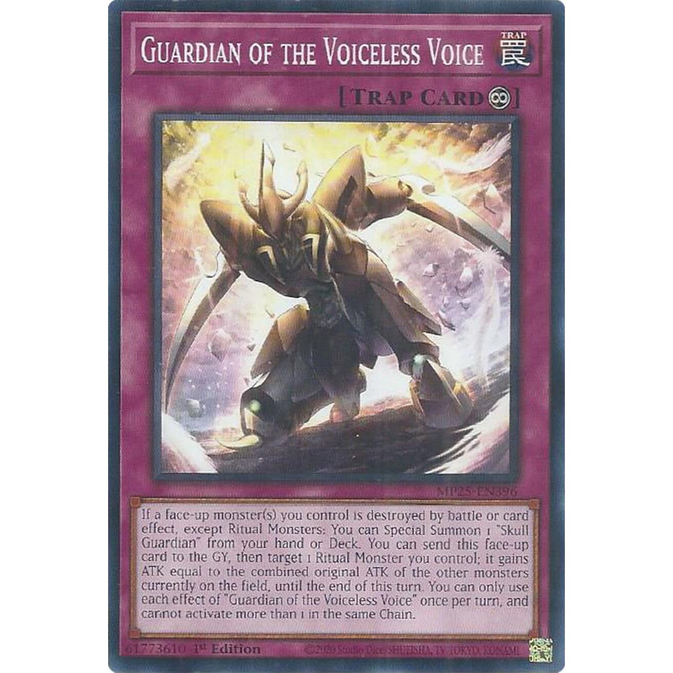 Image for Guardian of the Voiceless Voice (MP25-EN396) (MP25) - YuGiOh