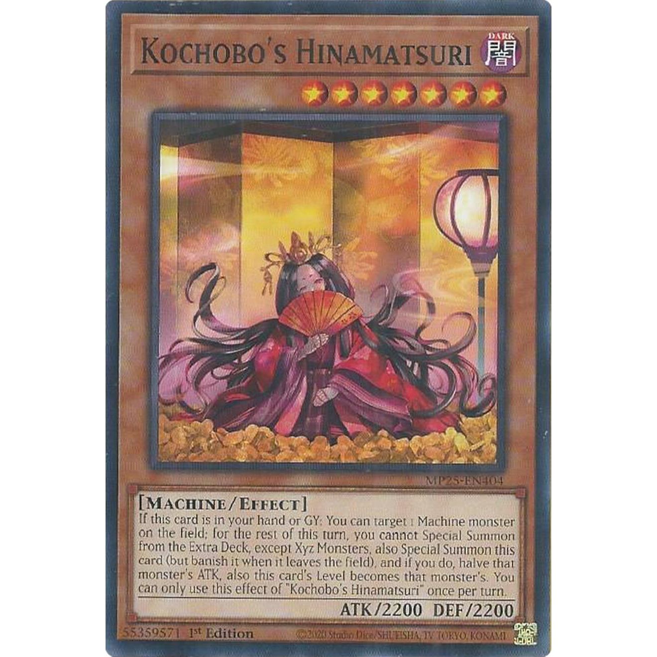 Image for Kochobo's Hinamatsuri (MP25-EN404) (MP25) - YuGiOh
