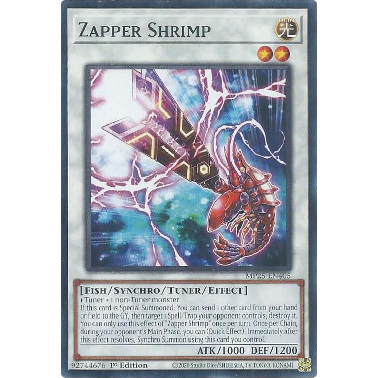 Image for Zapper Shrimp (MP25-EN405) (MP25) - YuGiOh