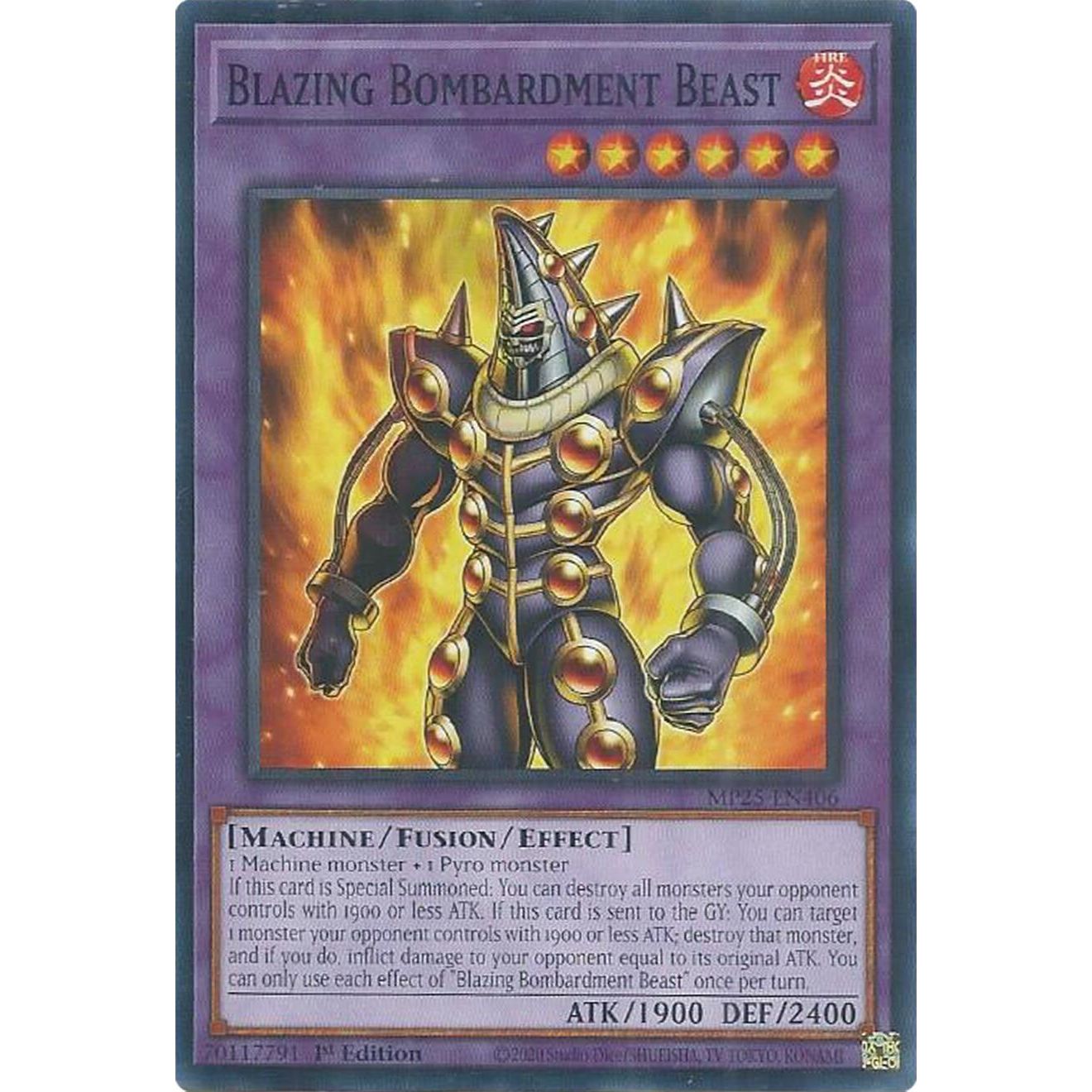Image for Blazing Bombardment Beast (MP25-EN406) (MP25) - YuGiOh