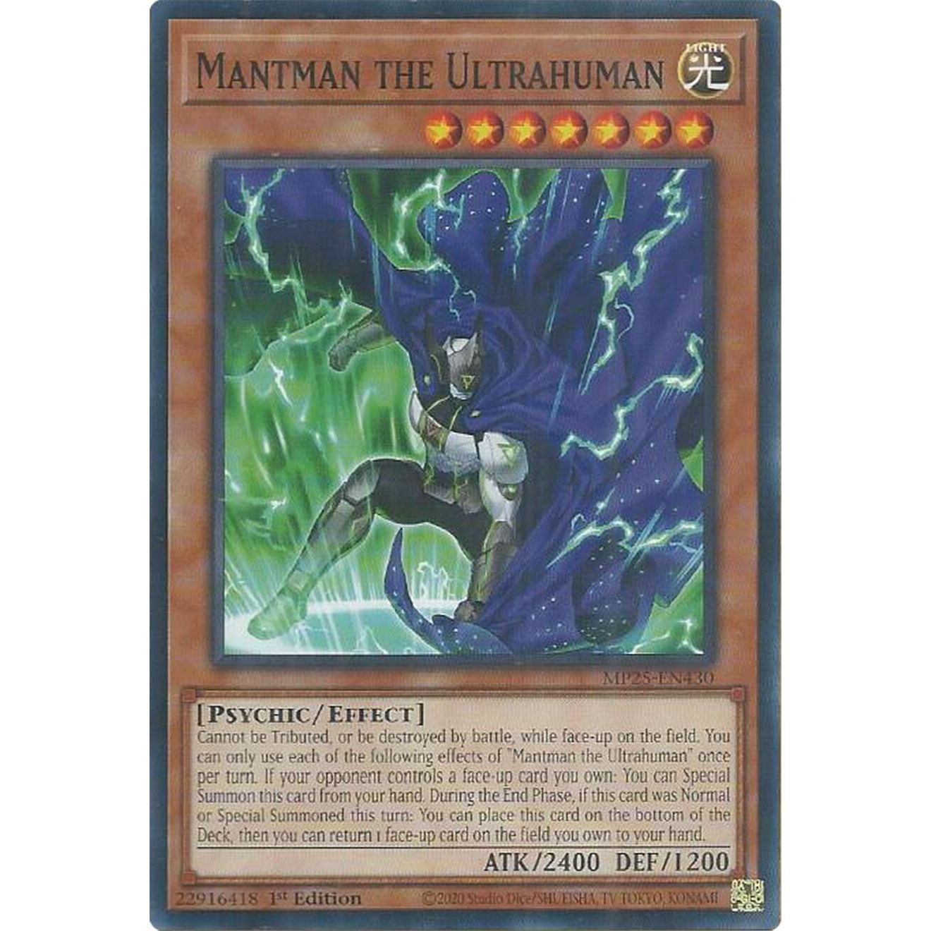 Image for Mantman the Ultrahuman (MP25-EN430) (MP25) - YuGiOh