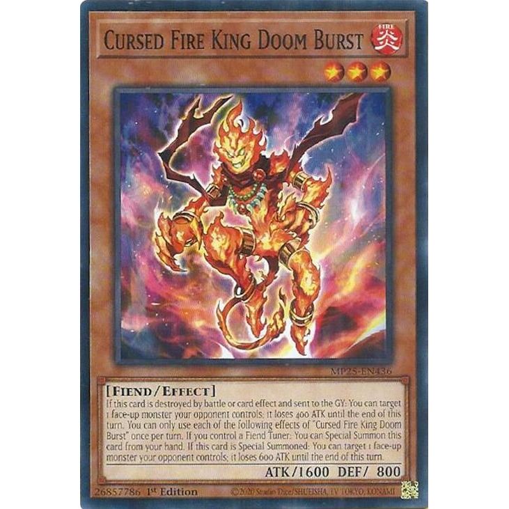 Image for Cursed Fire King Doom Burst (MP25-EN436) (MP25) - YuGiOh