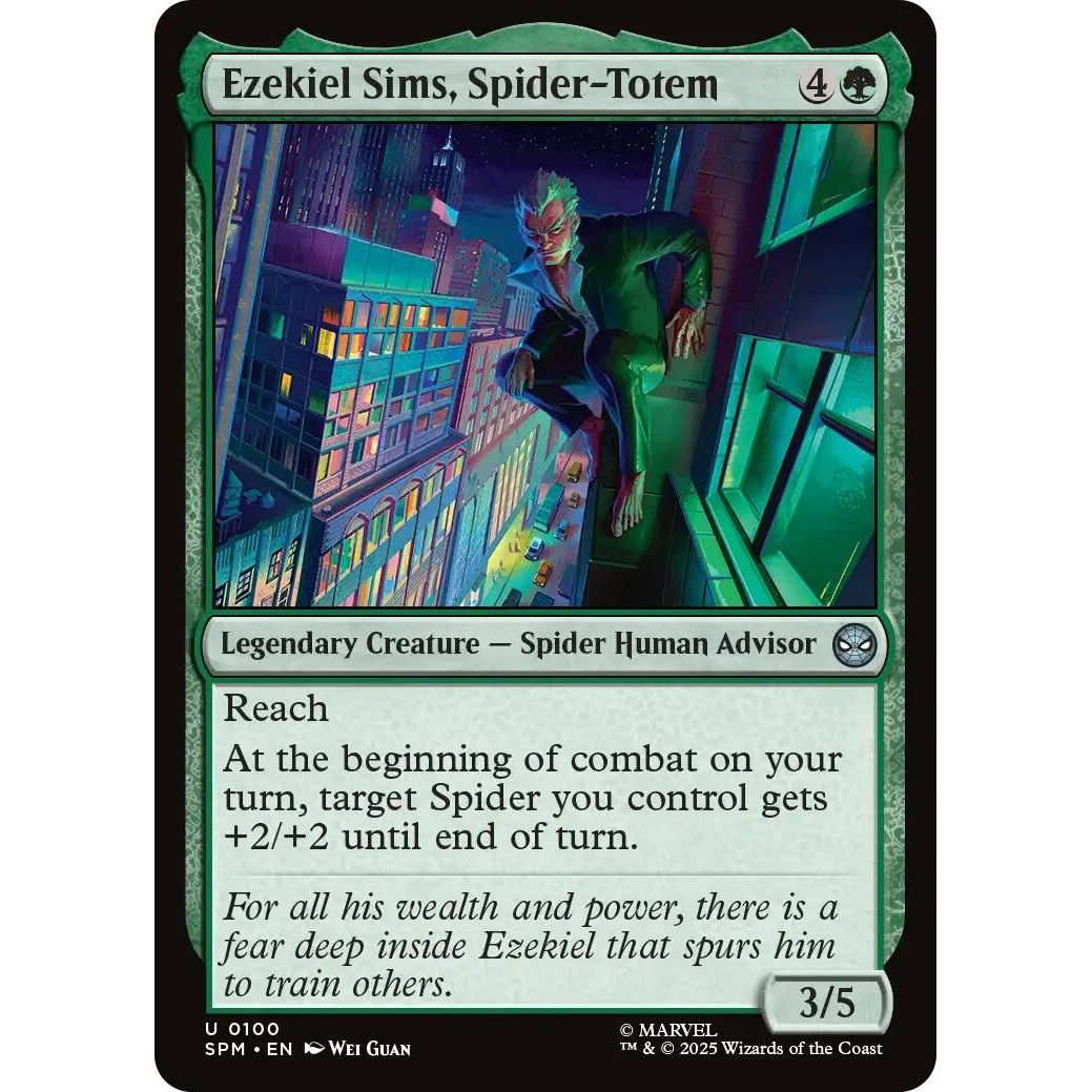 Image for Ezekiel Sims, Spider-Totem (100) (SPM) - Magic: The Gathering