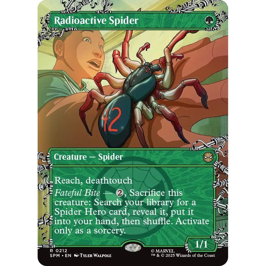Image for Radioactive Spider (Borderless) (212) (SPM) - Magic: The Gathering
